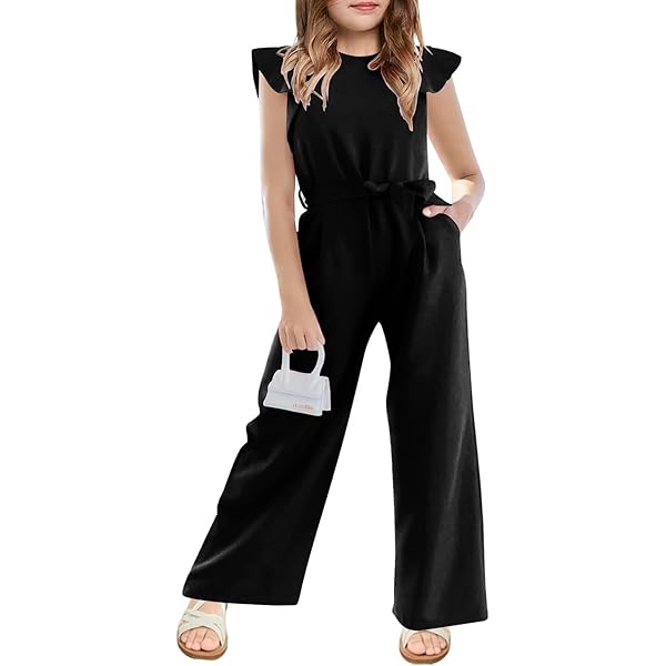 ワンピース Her Lip to Bicolor-Trim Flared Romper Cheri Wide Leg Jumpsuit in navy | Ramy Brook