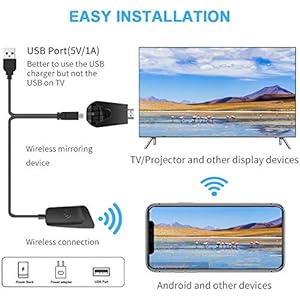 Wireless Display Dongle, 4K 1080P Wireless HDMI Display Adapter Streaming Receiver Compatible with Android/i-OS/Windows… - immagine 5