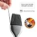 Silicone Basting Brush BBQ Grill Pastry Brush 12 Inch and 8 Inch for Baking and Cooking, Safe Heat Resistant Stainless Steel Handles with Free Wall Hook, Set of 2