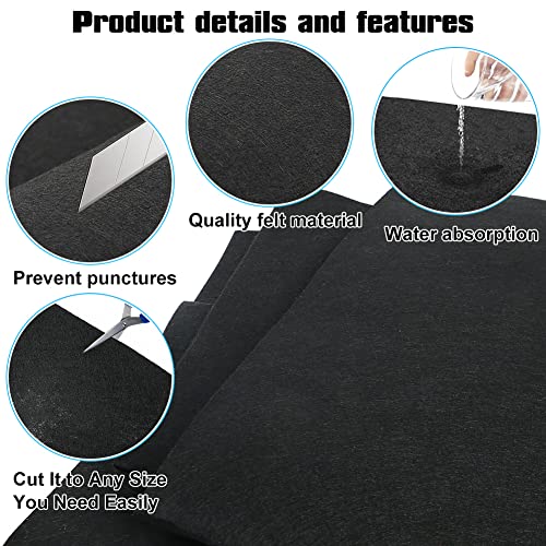 DriSubt Pool Groundsheet Pool Protective Mats 4 m Diameter Pool Underlay Suitable for Flat Pools Above Ground Swimming Pools Protection Tear-Resistant