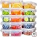fullstar Food Storage Containers with Lids - Divided Lunch Containers (25 Ounce, 10 Pack) Plastic Food Containers with Lids Meal Prep Containers 2 Compartment Plastic Containers with Lids