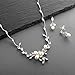 Mariell Freshwater Pearl & Cubic Zirconia Bridal Necklace Earrings Set, Luxe Wedding Jewelry for Brides