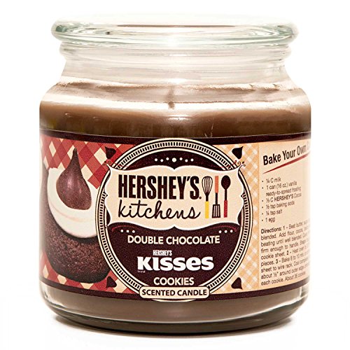 Hershey's by Hanna's Candle 16-Ounce Kitchen Kisses Double Chocolate Cookies Candle