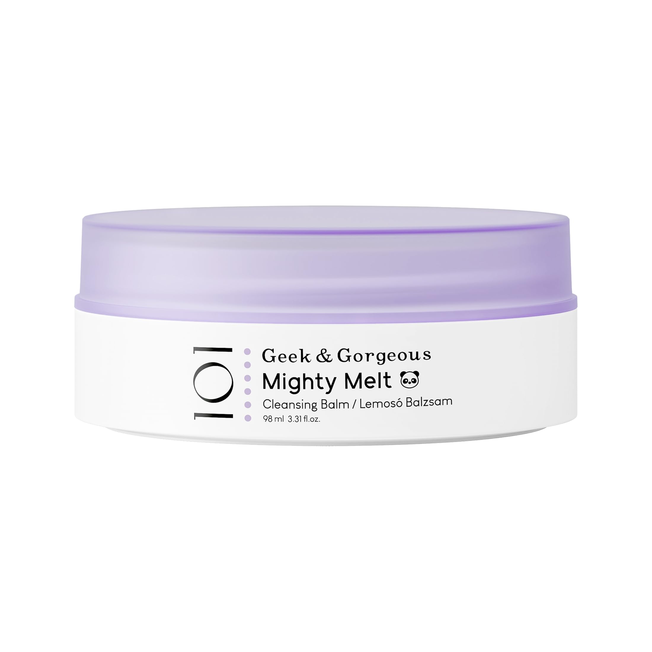 Geek & Gorgeous Mighty Melt - cleansing balm, melts away long-lasting, waterproof makeup & sunscreen, for all skin types, 98ml