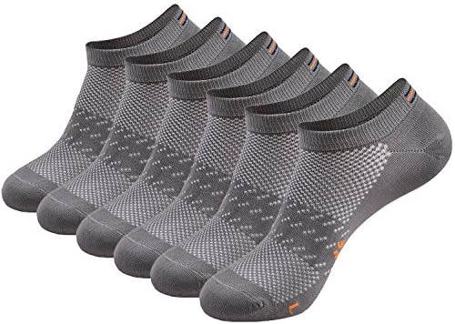 4 Pairs Men's Athletic Low Cut Running Socks Breathable Anti-odor Soft No Show Socks