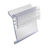 Retail Shelf Tag Sign Holder, Gripper Clip On Shelf