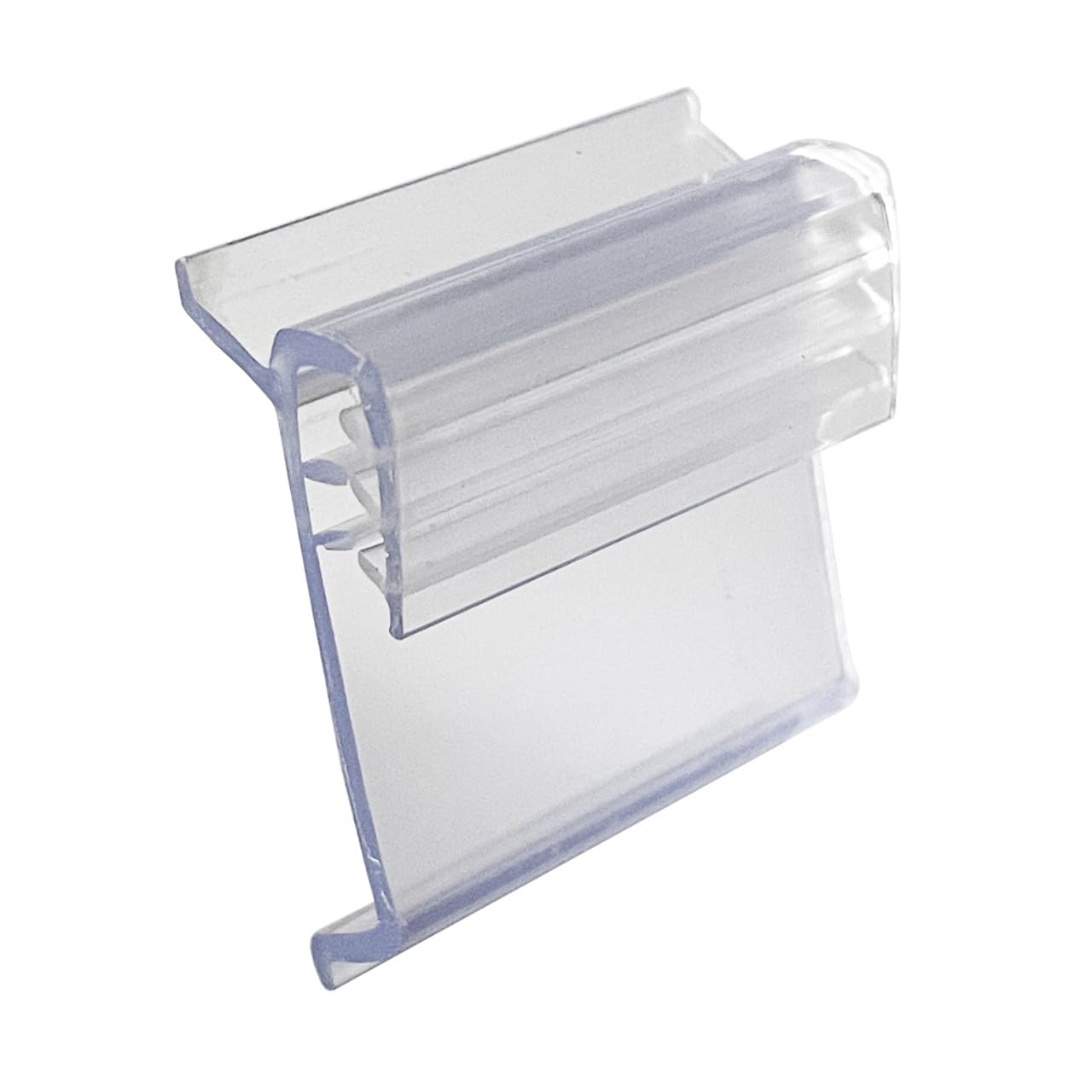 Retail Shelf Tag Sign Holder, Gripper Clip On Shelf
