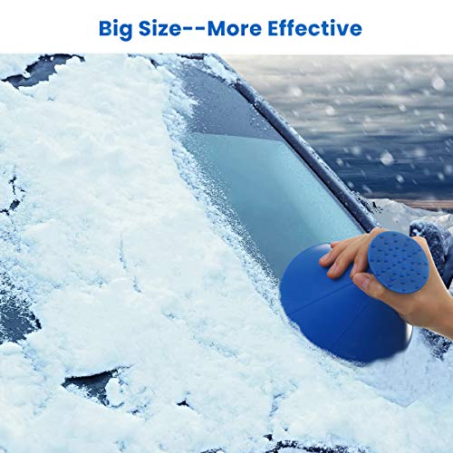 Godmorn MagicalÂ CarÂ IceÂ Scraper Cone, Windshield Snow Scraper Round Window Frost SnowÂ Remover, Ice Scraper for Car, Blue 8 Pcs