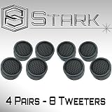 High Performance 500W Super High Frequency Mini Car Tweeters - 4 Pairs