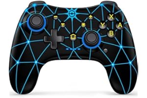 NealGamefy Switch Controller Compatible with Switch/Switch Lite/Switch OLED/Windows/iOS/Android, Wireless Switch Pro Controller with Programmabele,Turbo,6-Axis Gyro,4-Speed Vibration