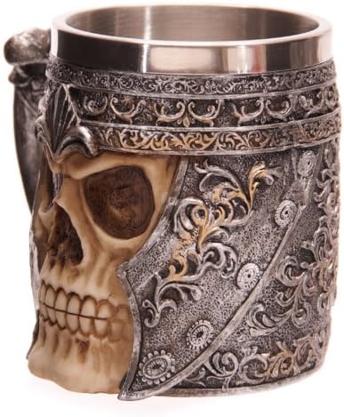 Puckator Dark Legends Skull Warrior Tankard, Pint Glass, Viking Goblet, Fantasy Home Decoration, Beer Mugs, Viking Cup - Image 3