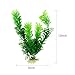 Saim Large Aquarium Plants Plastic 12 Inch Artificial Green Seaweed Water Plants Fish Tank Plants Decorations