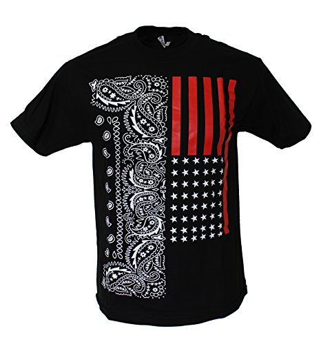 California Republic Red Flag Men's T-Shirt XXX-Large Black