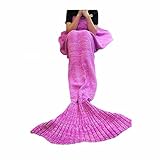 Mermaid Blanket,FYHAP Mermaid Tail Blanket Soft All Seasons for Kids,Sofa Quilt Living Room Super Sleeping Bags (Kids Pink)