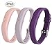 Usitek Fitbit Flex 2 Accessory Bands for Fitbit Flex 2 / Fitbit Flex2,Silicone Fitness Replacement Accessories Wrist Band for 2016 New Fitbit Flex 2 with Steel Buckle,Pack of 3.