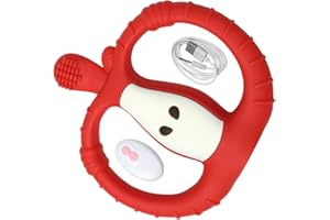 Baby Teether Toys - 10 Vibration Modes Teether,Silicone Chew Toys | for Teething Toddler Boys Girls Kids Baby Travel Car