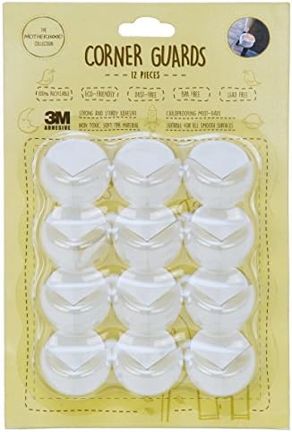 The Motherhood Collection Premium Baby Corner Guards, Clear, 12 Pack. The perfect baby proofing for furniture, table corners &amp; sharp edges