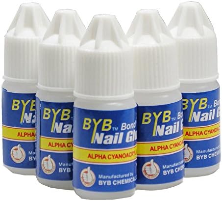 Flybuld 5 Pcs/Set Nail Glue Use for Rhinestones Nail Stickers False Tips High Quality Nails Decoration Beauty