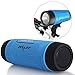 ZEALOT Bluetooth Speaker, Handlebar Speaker, Bike Speaker, S1 Portable Speaker for Bike, LED Light, Waterproof IPX5, LED Light, TF Card Play, for Indoor/Outdoor/Hiking/Camping/Travel (Blue)