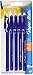 Paper Mate® EraserMate® Pens, Medium Point, 1.0 mm, Blue Barrel, Blue Ink, Pack Of 5