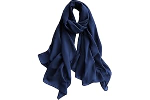 HAREWOM Chiffon Hijab for Women Sheer Shawl and Wraps for Wedding Bridal Scarves Summer Lightweight Sun-proof Scarf