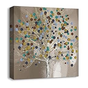 Beautiful Painting Trees Artwork for Home Framed