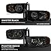 VIPMOTOZ Black Smoke OE-Style Headlight Headlamp Assembly For 2002-2005 Dodge RAM 1500 2500 3500 Pickup Truck, Driver & Passenger Side