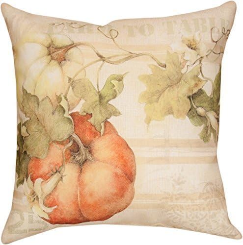 UOOPOO Fashion Cotton Linen Throw Pillow Case Shell Decorative Cushion Cover Pillowcase Pumpkins Farm 18 x 18 Inches