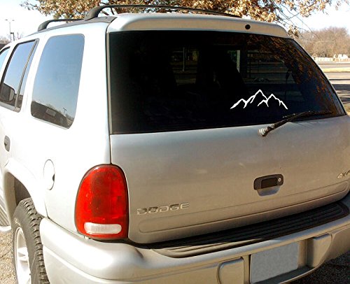 Mountain Silhouette genuine ViaVinyl decal sticker for window, Laptop and Macbook, iPad and Tablets and more! Large 6" size!