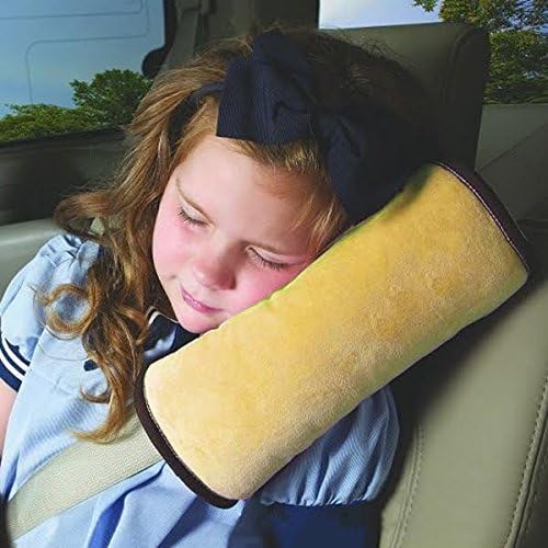 Auto Seat Belt Pillow Car Safety Belt Protect, Shoulder Pad, Adjust Vehicle Seat Belt Cushion For Kids, (Yellow)