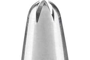 Ateco #852 Deep Closed Star Pastry Tip - Stainless Steel