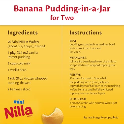 NILLA WAFERS MINI COOKIES, VANILLA WAFERS, 10 SNACK PACKS
