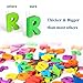 Newisland Magnetic Foam Letters and Numbers with Whiteboard and More 111 Pieces