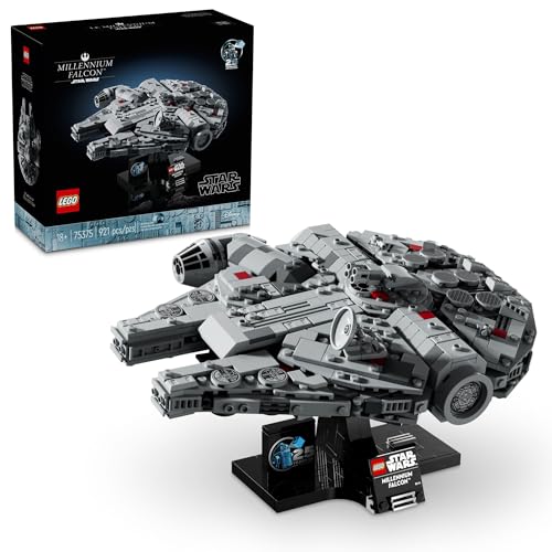 LEGO Star Wars Millennium Falcon Coleccionable del 25º Aniversario - Set de construcción DIY para adultos, hombres y mujeres, mayores de 18 años - Modelo Una Nueva Esperanza con soporte de exhibición - Regalo de Star Wars - 75375