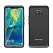 Mishcdea for Huawei Mate 20 Pro Waterproof Case Shockproof Snowproof Dirtproof Full Body Protective Case Only for Huawei Mate 20 Pro (Black)