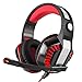 YUNQE Gaming Headset for Xbox One PS4 PC,GM-2 3.5 mm Gaming Headset Over-Ear Headphone Earphone Headband with Microphone LED Light for New Xbox One PlayStation 4 PS4 Laptop Tablet (Red)thumb 1