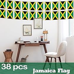 Jamaica String Flag Pennant Banner - 38 Flags, 42