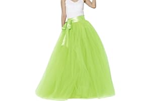 ELLIEWELY EllieHouse Womens Long Tutu Party Evening Tulle Skirt PC05