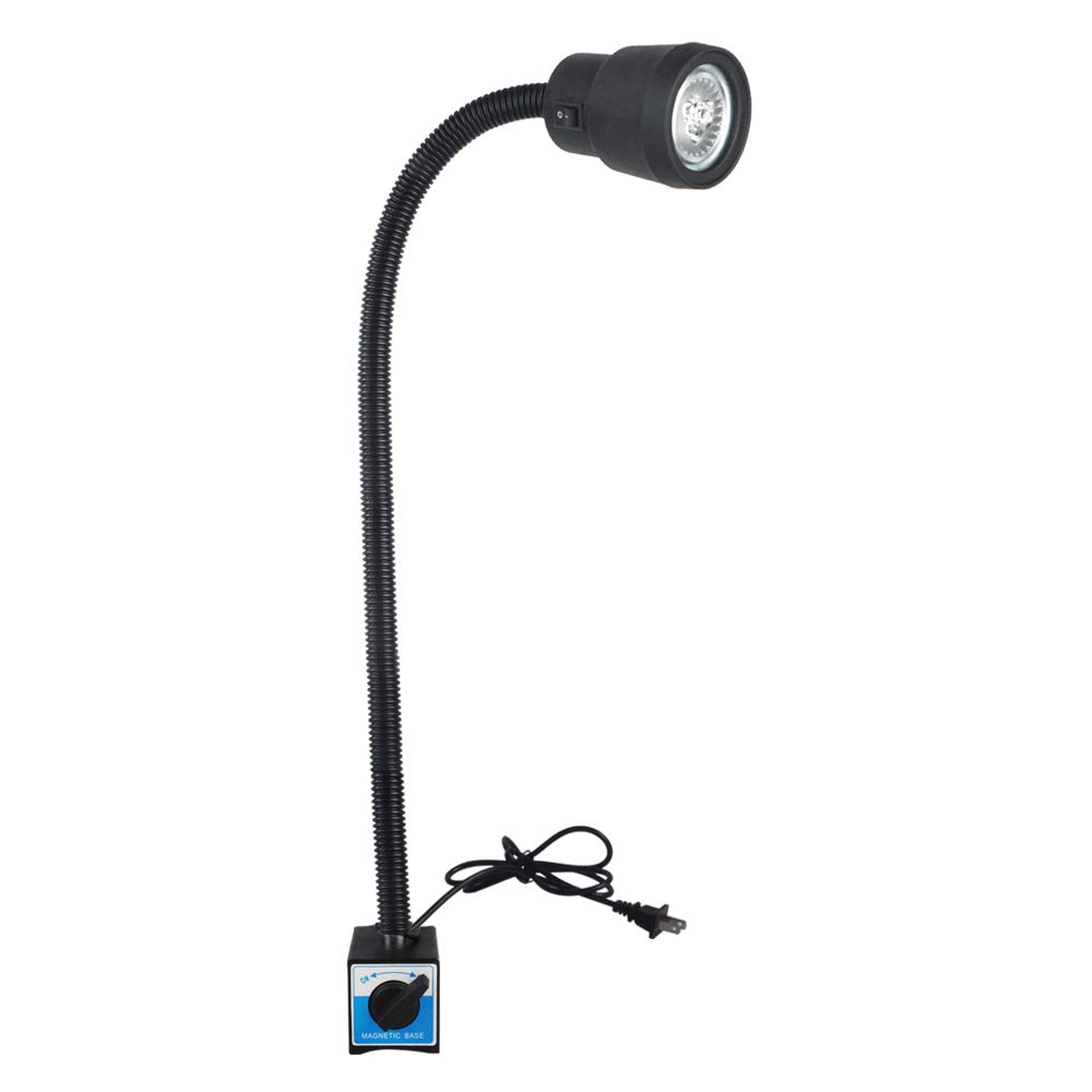LED Machine Work Lights 600mm Gooseneck 220v Flexible Magentic Light/Milling Light CNC Equipment Tool Lamp (5W)