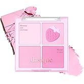 Dasique Blending Mood Cheek #06 Berry Smoothie | 4 Blendable Shades in Lightweight Smooth Powder | Vegan | Pink Blush