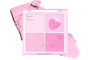 Dasique Blending Mood Cheek #06 Berry Smoothie | 4 Blendable Shades in Lightweight Smooth Powder | Vegan | Pink Blush