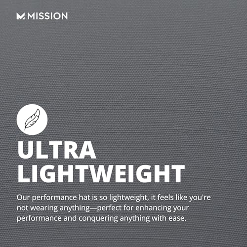 MISSION Cooling Performance Hat, Unstructured Low-Profile Adjustable Fit - UPF 50 - for Running, Workouts & Outdoors