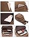Lightweight Mini Canvas Backpack for Women Girls Purse Small Rucksack Sling Bag (Small, Coffee 2)