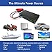 HALO Bolt Wireless 44400 mWh Portable Phone Laptop Charger Car Jump Starter with AC Outlet and Car Charger Adapter, Black Graphite