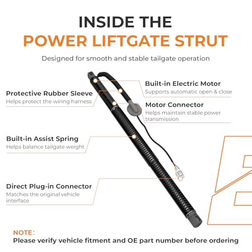 Autoexact Electric Liftgate Struts Fit for 2019-2025 Toyota Rav4, Power Liftgate Actuator, Rear Hatch Lift Support, Trunk Tailgate Struts Shock Replacement# 6892042020 6891042060 (Left & Right, 1Pair)
