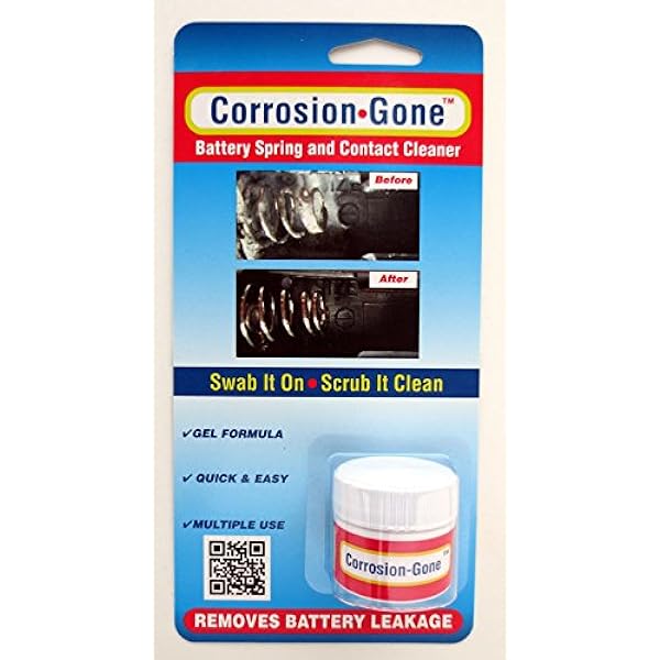 Amazon Com Corrosion Gone Battery Spring And Contact Cleaner Health Household