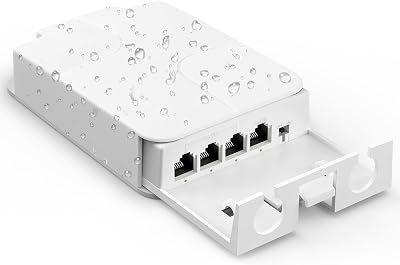 YuanLey 4 Port Outdoor PoE Extender 1-3 Out IEEE 802.3af/at IP66 Waterproof