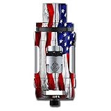 Skin Decal Vinyl Wrap for Smok TFV12 Cloud Beast King Tank Vape Mod stickers skins cover/ American Flag on Wood