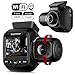 Upgraded Pruveeo P3 Dash Cam with Infrared Night Vision, Built-in GPS, WiFi, Dual 1080P Front and Inside, Dash Camera for Cars Uber Lyft Truck Taxi