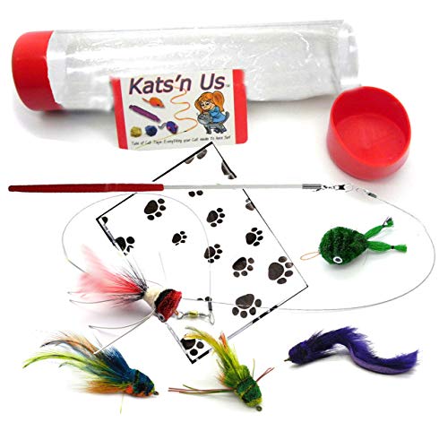 Kat Lure Bug Fly Cat Toy Wand Kit